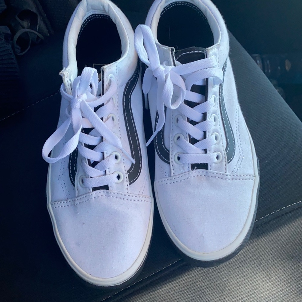 White black vans